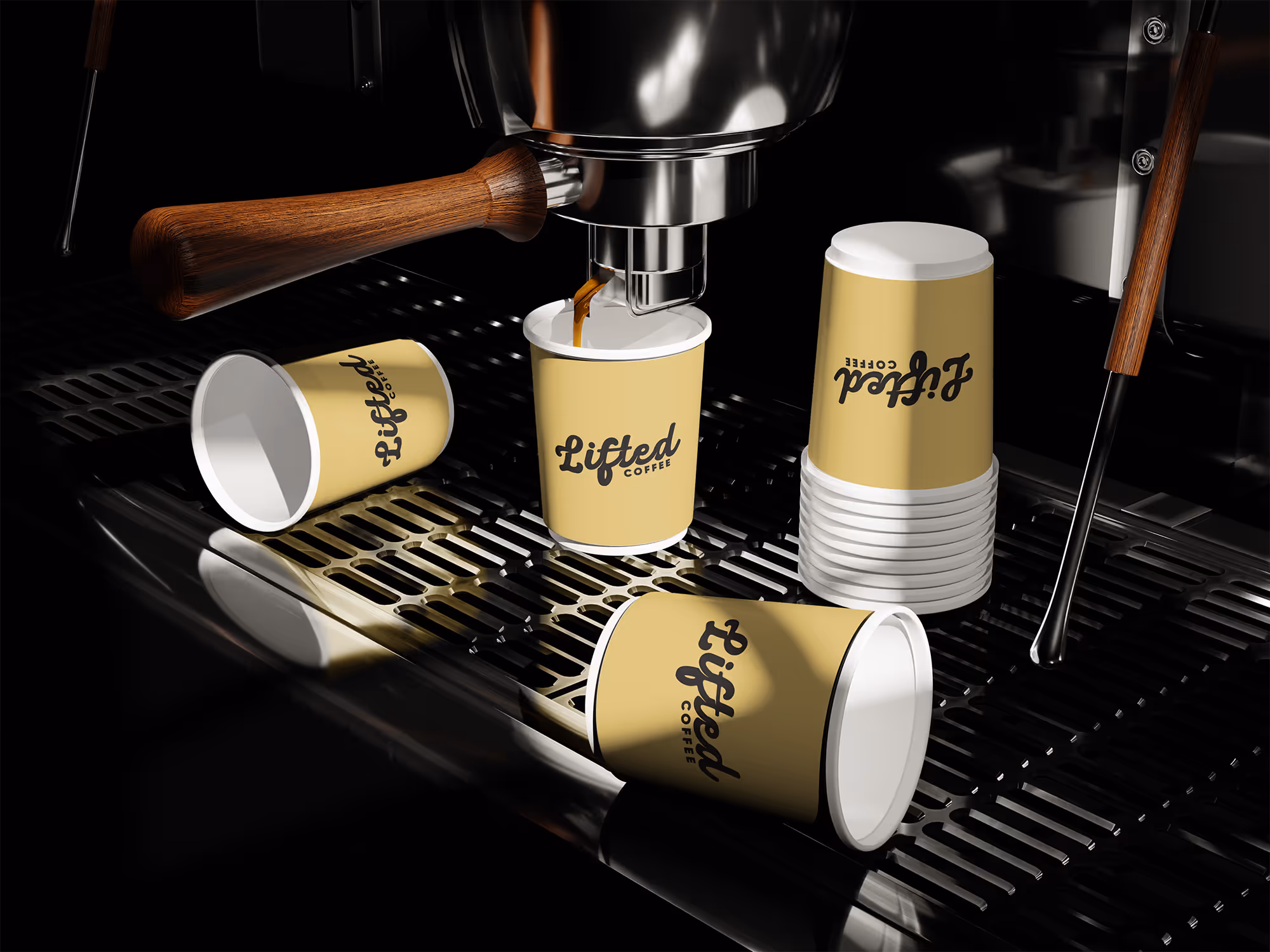 Lifted Coffee in Middle Tennessee branding by Ten10 Creative